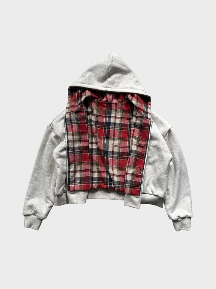 Revelse™ Reversible Hooded Patchwork Polyester Jacket