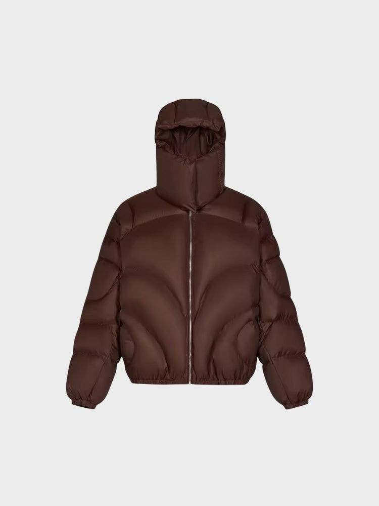 Revelse™ Puffer Jacket Quilted Stand Collar With Removable Hood