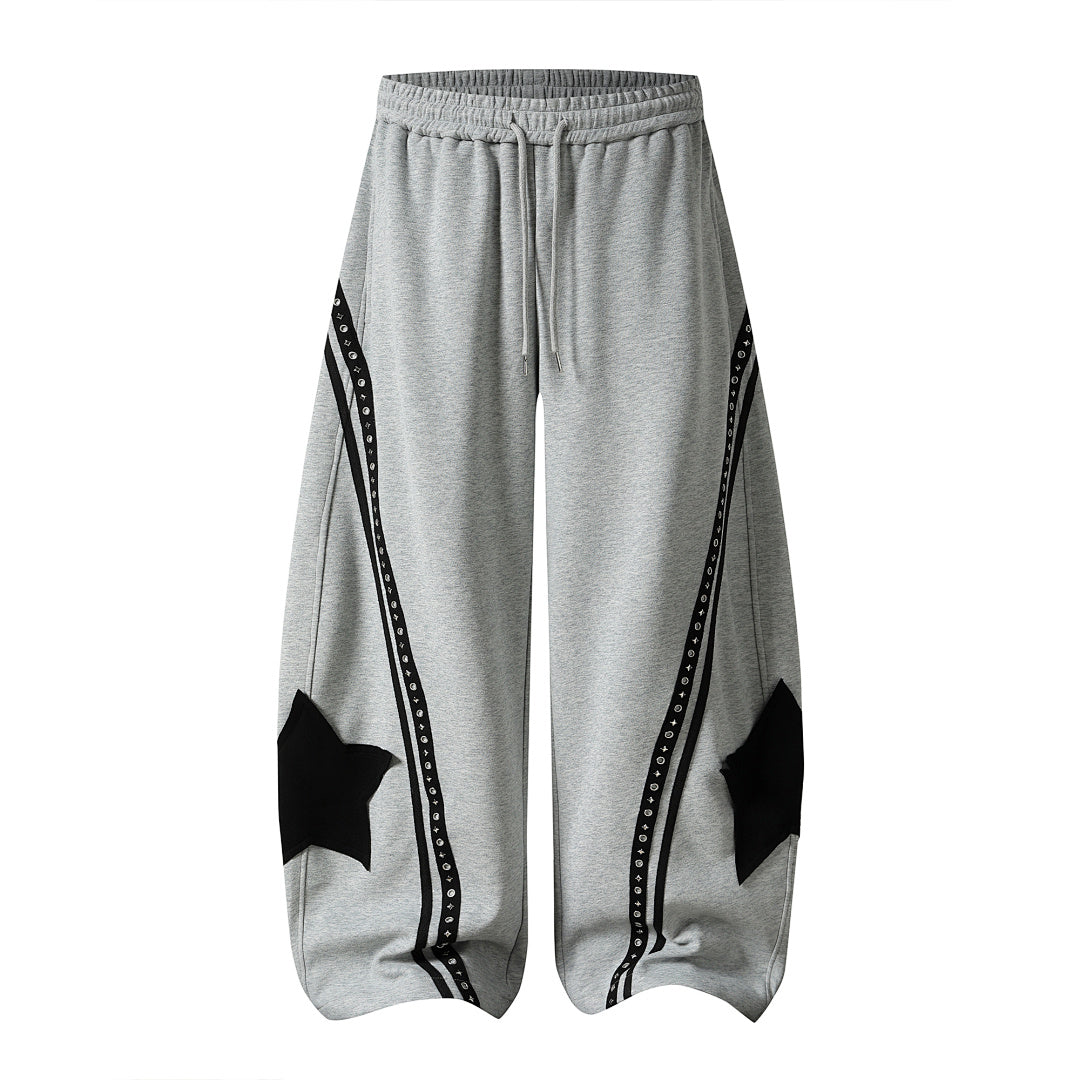 Baggy Barrel Sweatpants With Curved Panels