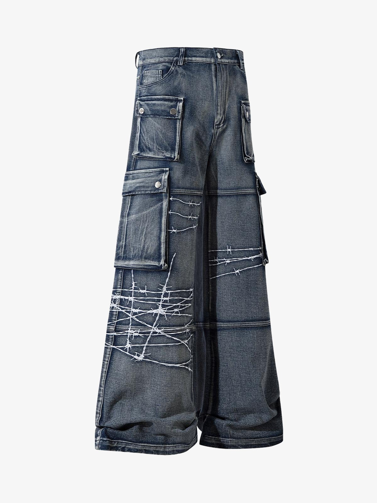 Revelse™ Embroidered Hip-Hop Street Style Jeans