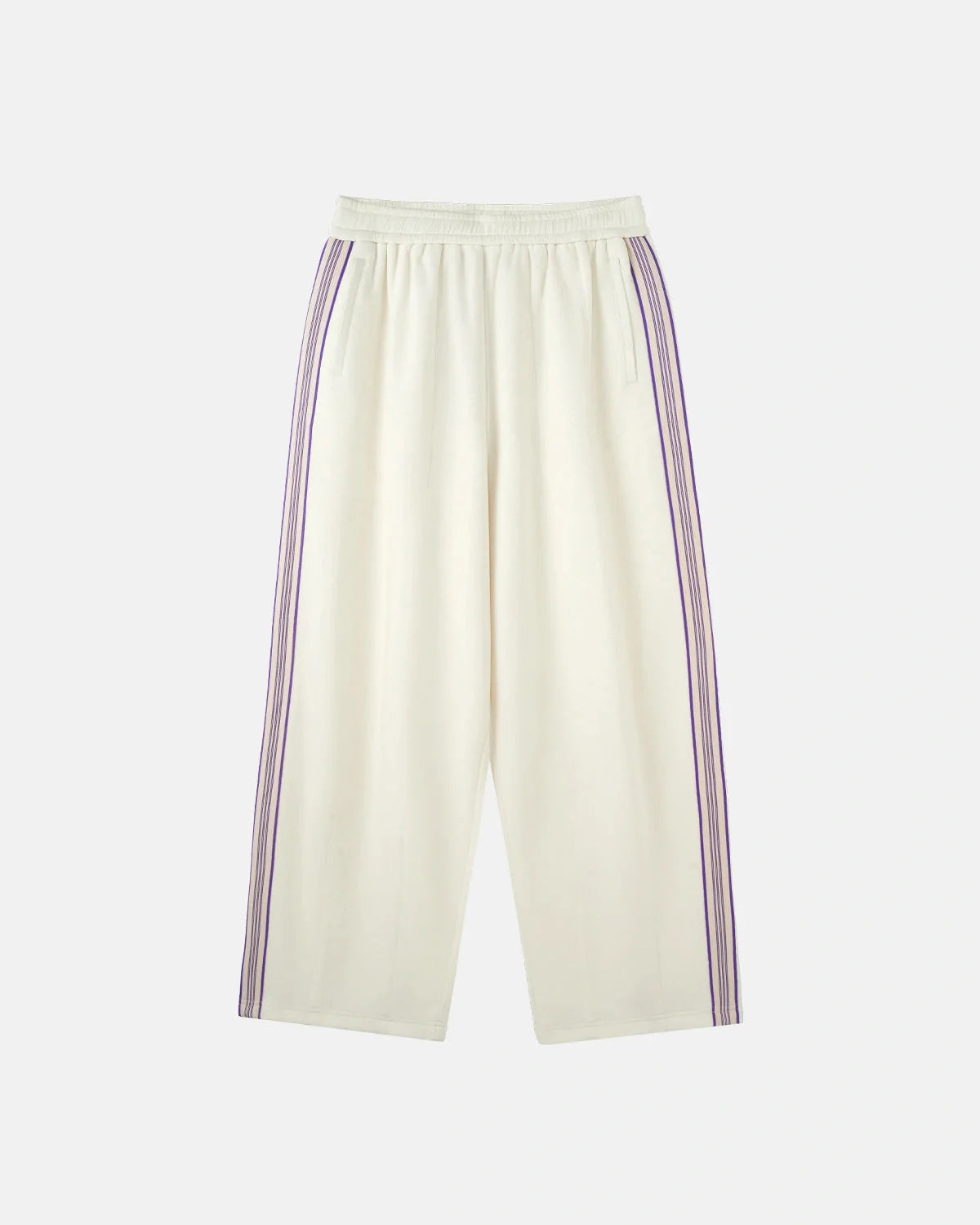 Wide-Leg Track Trousers With Side Stripe