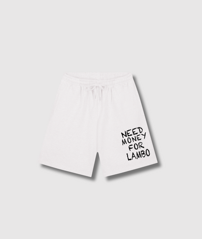 Revelse™ Unisex Cotton Graphic Drawstring Shorts Black White