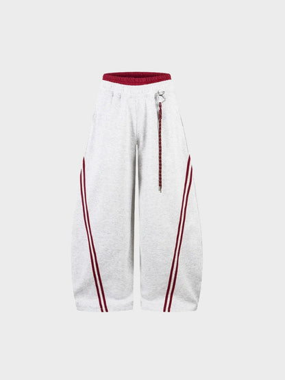 Revelse™ Cotton Blend Balloon-Leg Joggers with Contrast Waistband
