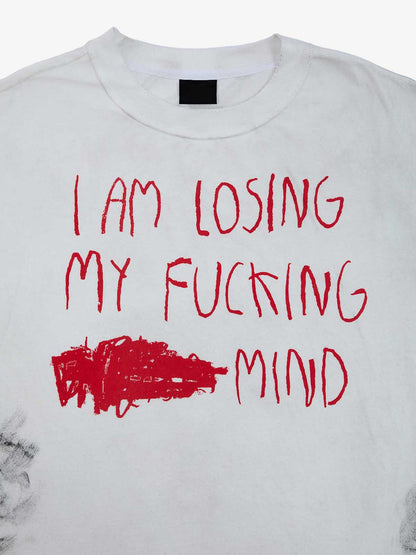 Revelse™ Grunge Slogan Print Distressed Raw Hem Sleeveless T-Shirt
