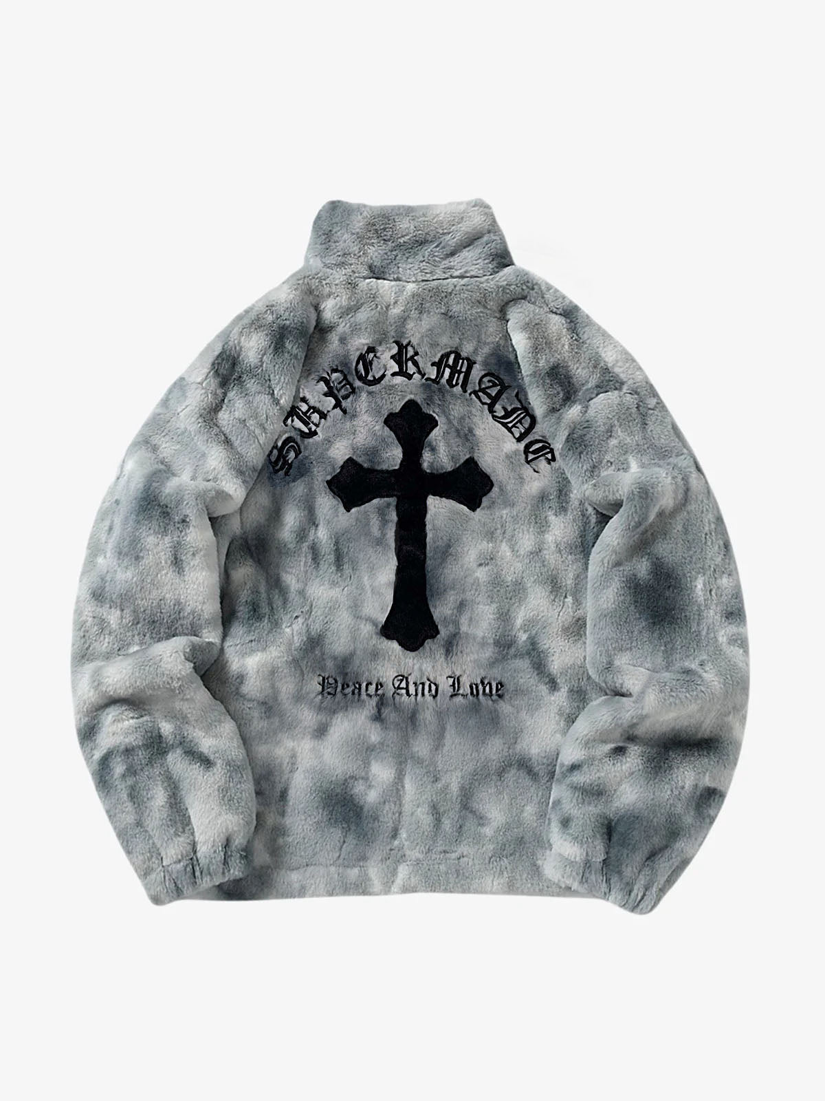 Revelse™ Heavy-Duty Faux Lambswool Tie-Dye Urban Jacket