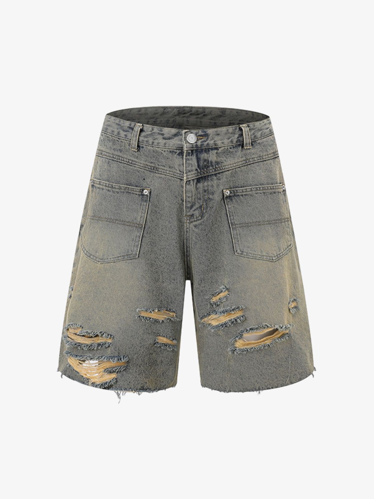 Revelse™ Men's Ripped Distressed Denim Jacket and Pants Set