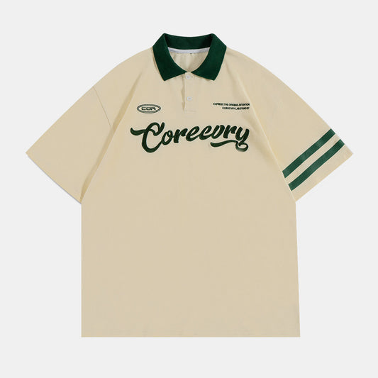 Revelse™ Embroidered Varsity Polo Shirt for Men
