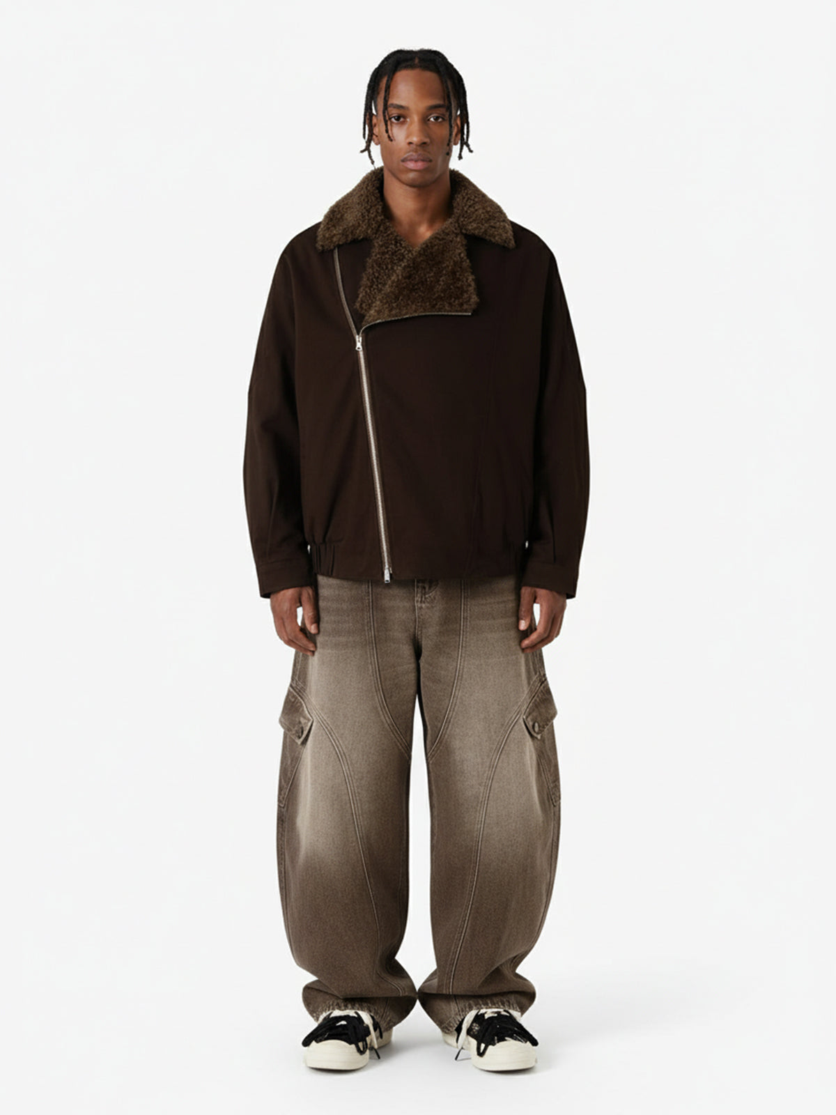 Revelse™ Vintage Washed Men's Workwear Barrel Jeans
