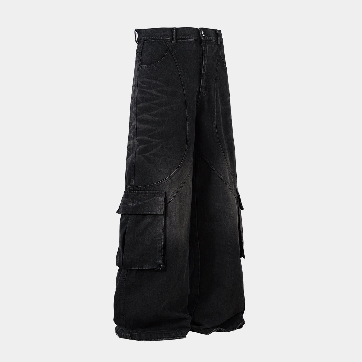 Revelse™ Distressed Washed Multi-Pocket Denim Jeans
