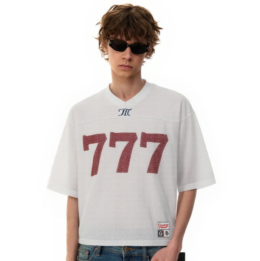 Revelse™ Oversized Mesh 777 Jersey Top