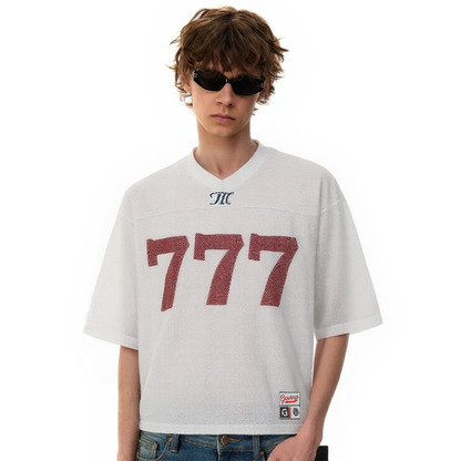 Revelse™ Oversized Mesh 777 Jersey Top
