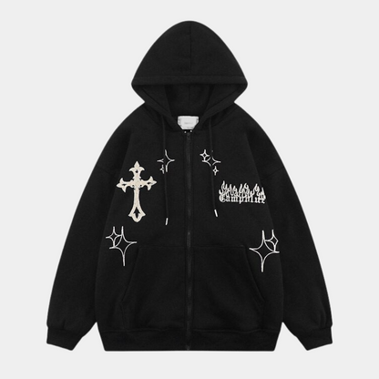 Revelse™ Oversized Zipper Hoodie for Women and Men