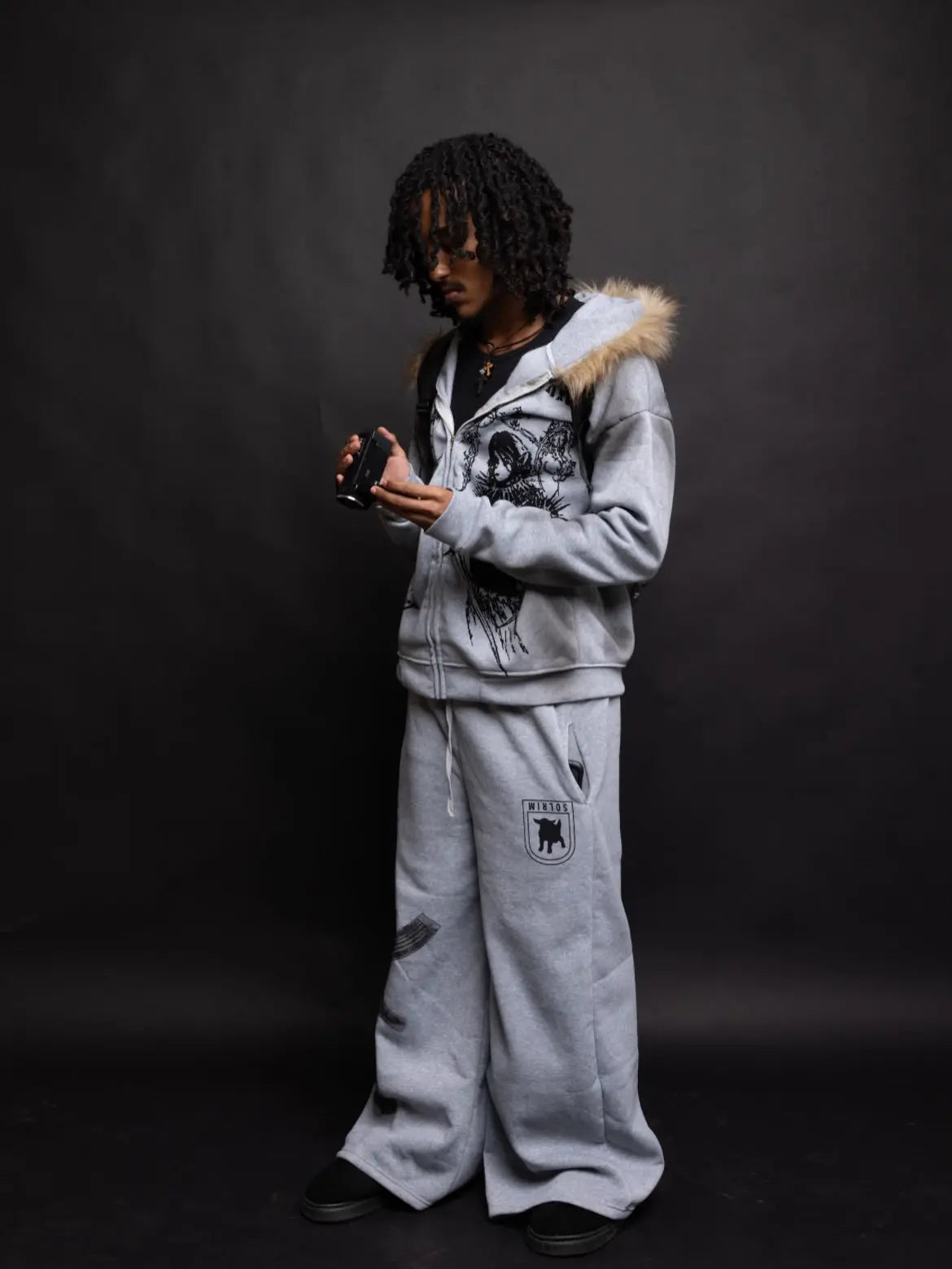 Revelse™ Graphic Print Hooded Jacket for Men
