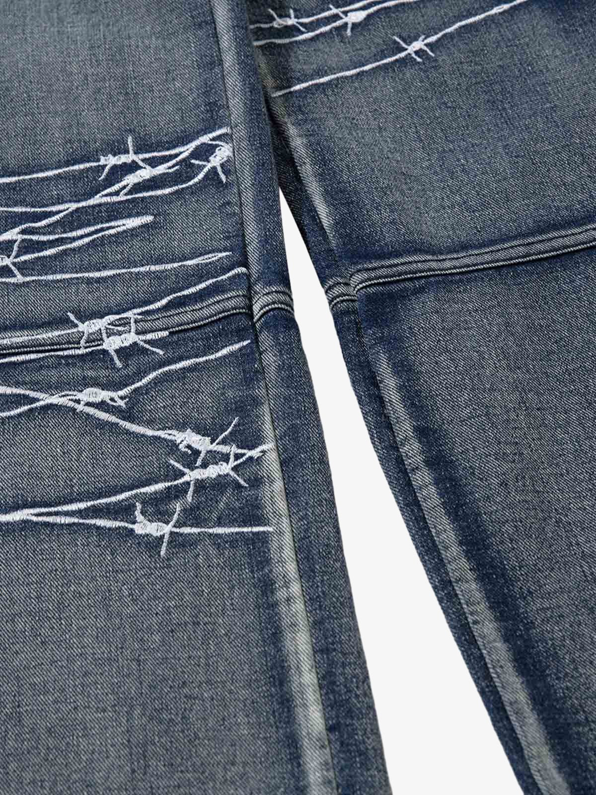 Revelse™ Embroidered Hip-Hop Street Style Jeans