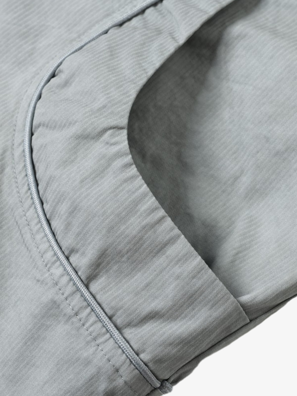 Full view of the retro patchwork work jacket for everyday layering