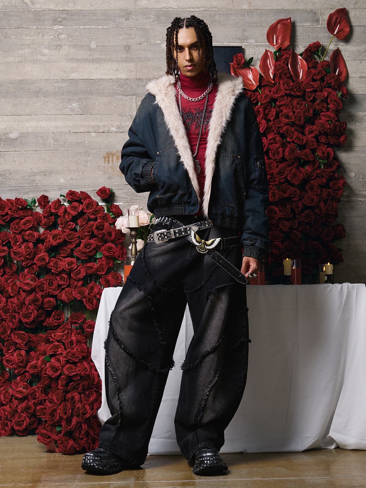Revelse™ Washed Cotton Fur Hooded Jacket