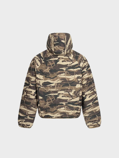 Revelse™ Camouflage Insulated Quilted Jacket With Side Zipper