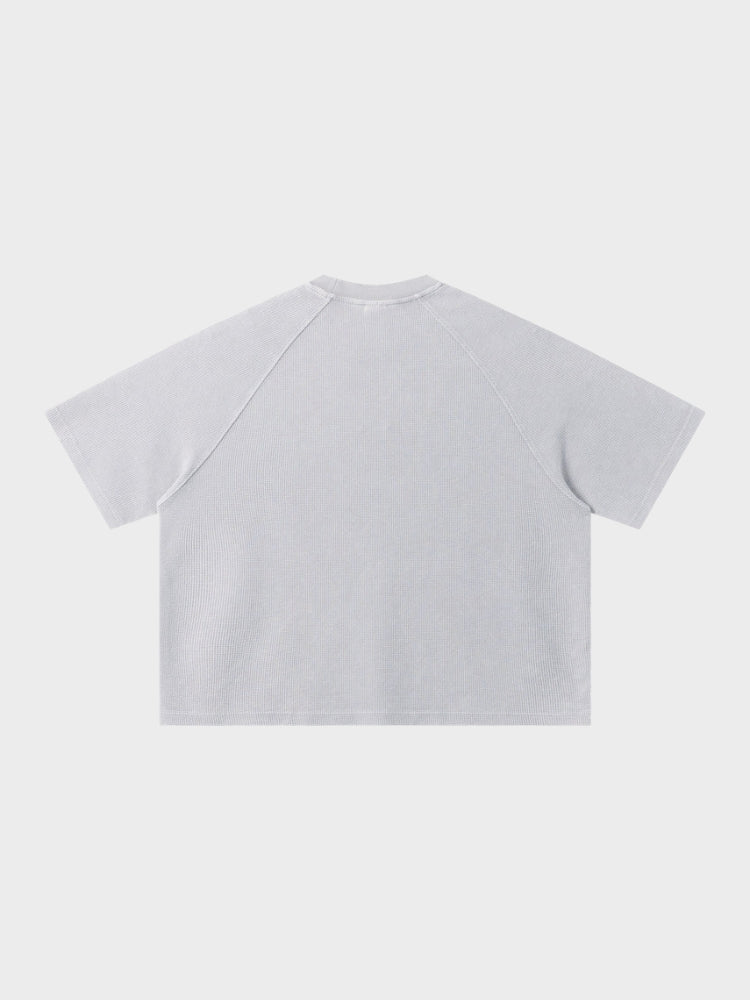 Revelse™ Waffle Knit Graphic Print Relaxed T-Shirt