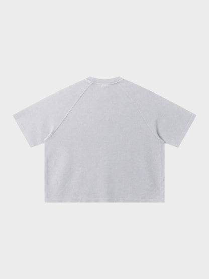 Revelse™ Waffle Knit Graphic Print Relaxed T-Shirt