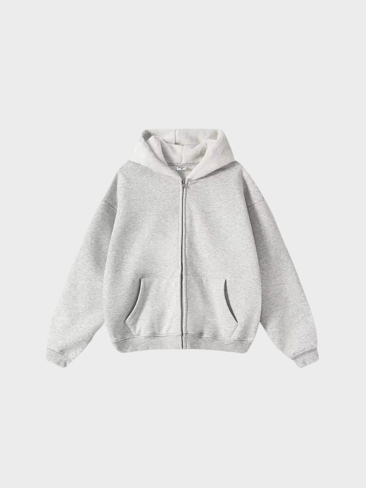 Revelse™ Full-Zip Fleece Hoodie Loose Fit