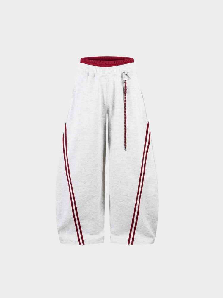 Revelse™ Cotton Blend Balloon-Leg Joggers with Contrast Waistband