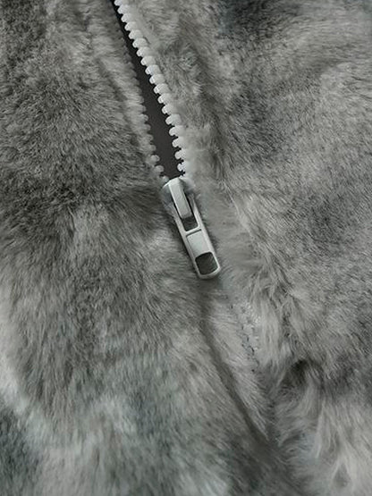 Revelse™ Heavy-Duty Faux Lambswool Tie-Dye Urban Jacket