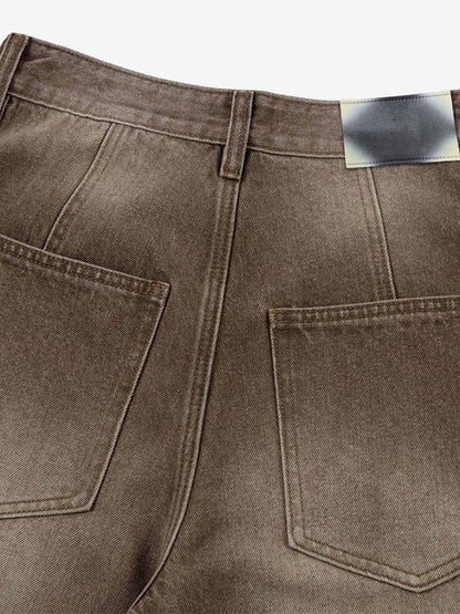 Revelse™ Vintage Washed Men's Workwear Barrel Jeans