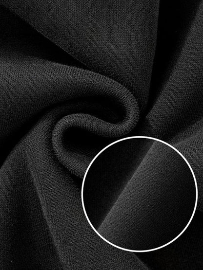 Revelse™ Full-Zip Fleece Hoodie Black Loose Fit
