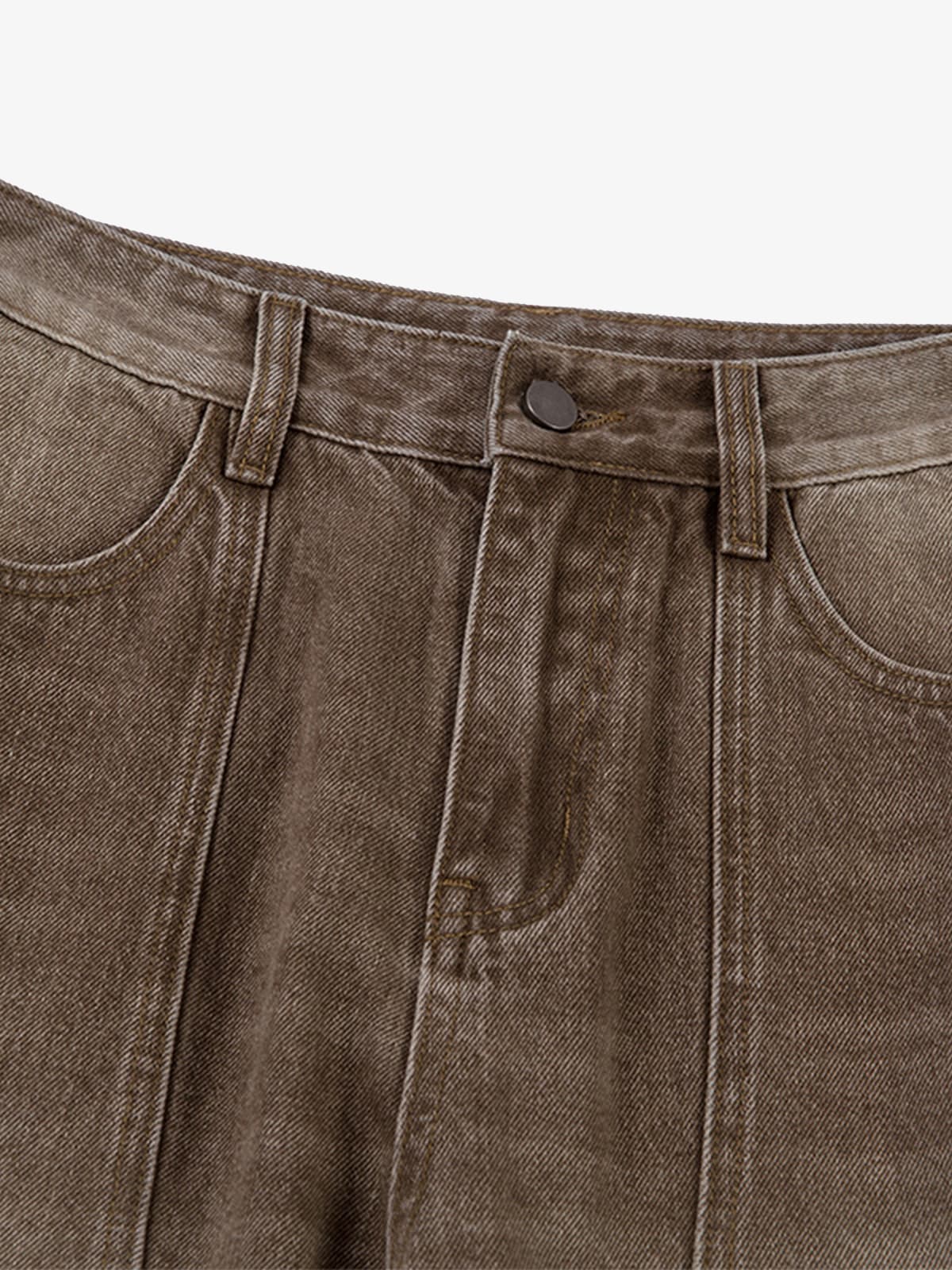 Revelse™ Vintage Washed Workwear Barrel Jeans