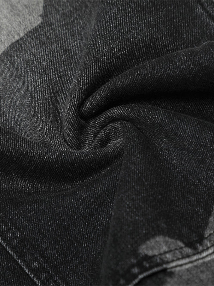 Revelse™ Wide-Leg Loose Fit Baggy Denim Jeans Black