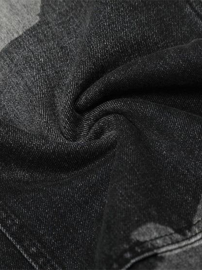 Revelse™ Wide-Leg Loose Fit Baggy Denim Jeans Black
