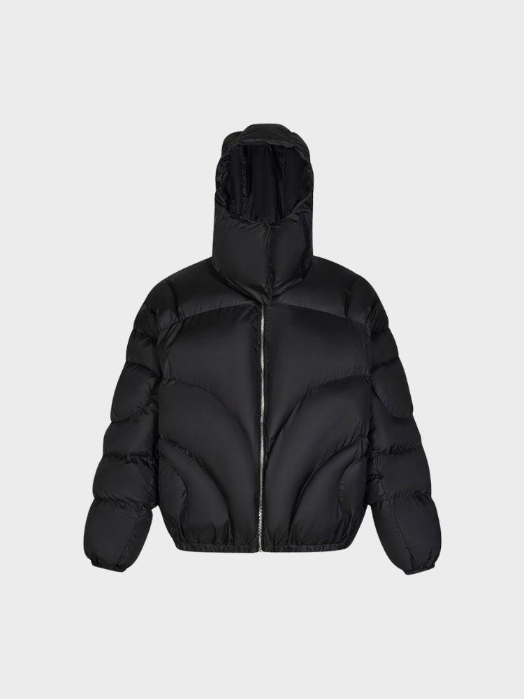 Revelse™ Puffer Jacket Quilted Stand Collar With Removable Hood