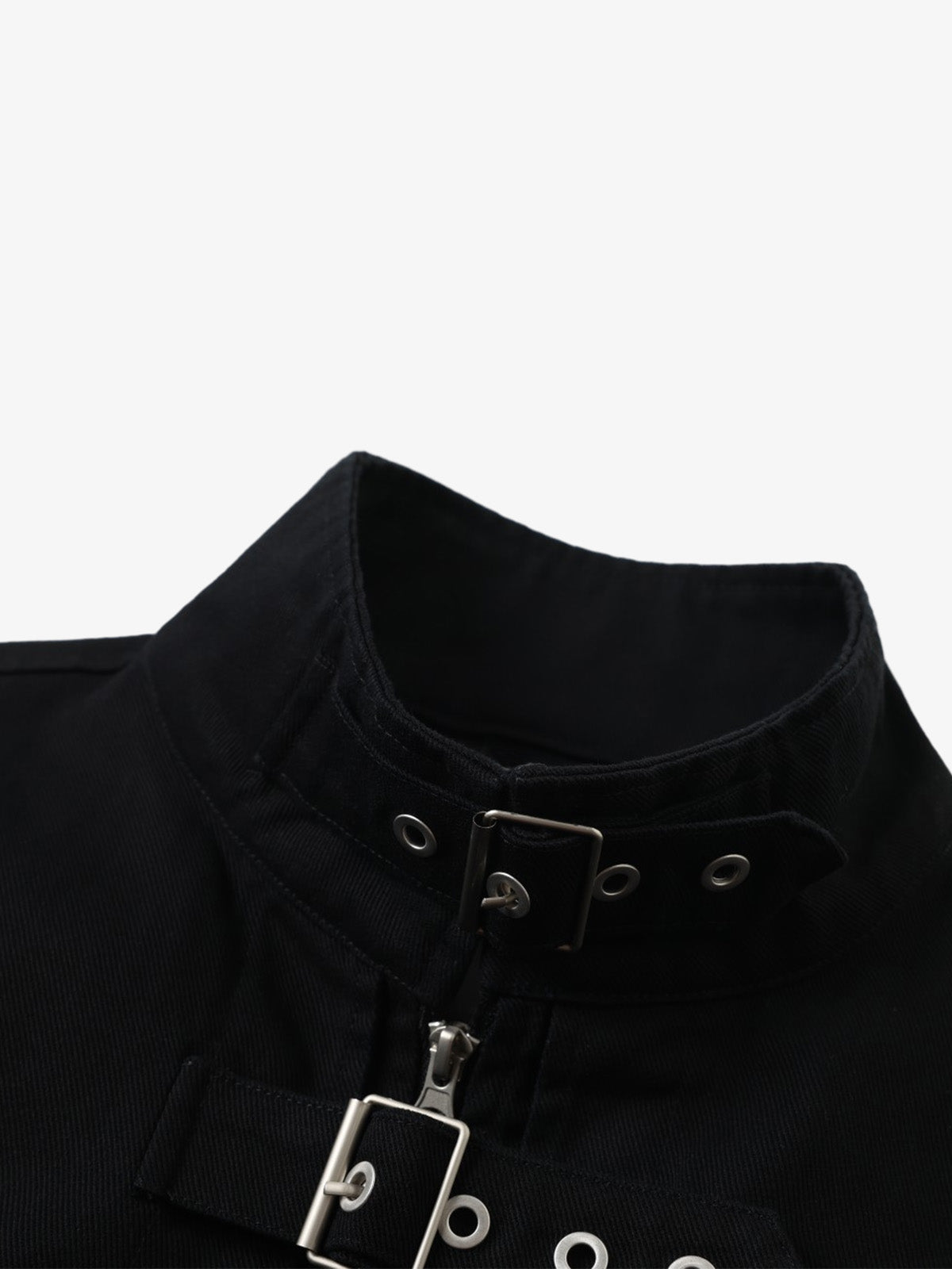 Techwear work jacket styled as a versatile urban layering piece