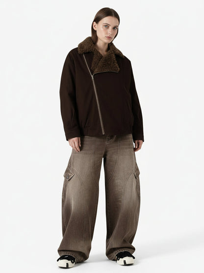 Revelse™ Vintage Washed Men's Workwear Barrel Jeans