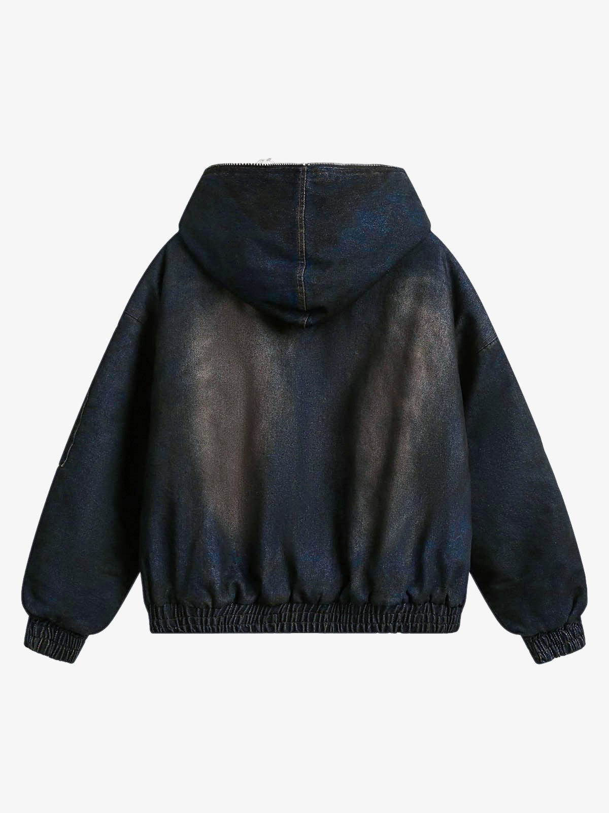 Revelse™ Washed Cotton Fur Hooded Jacket