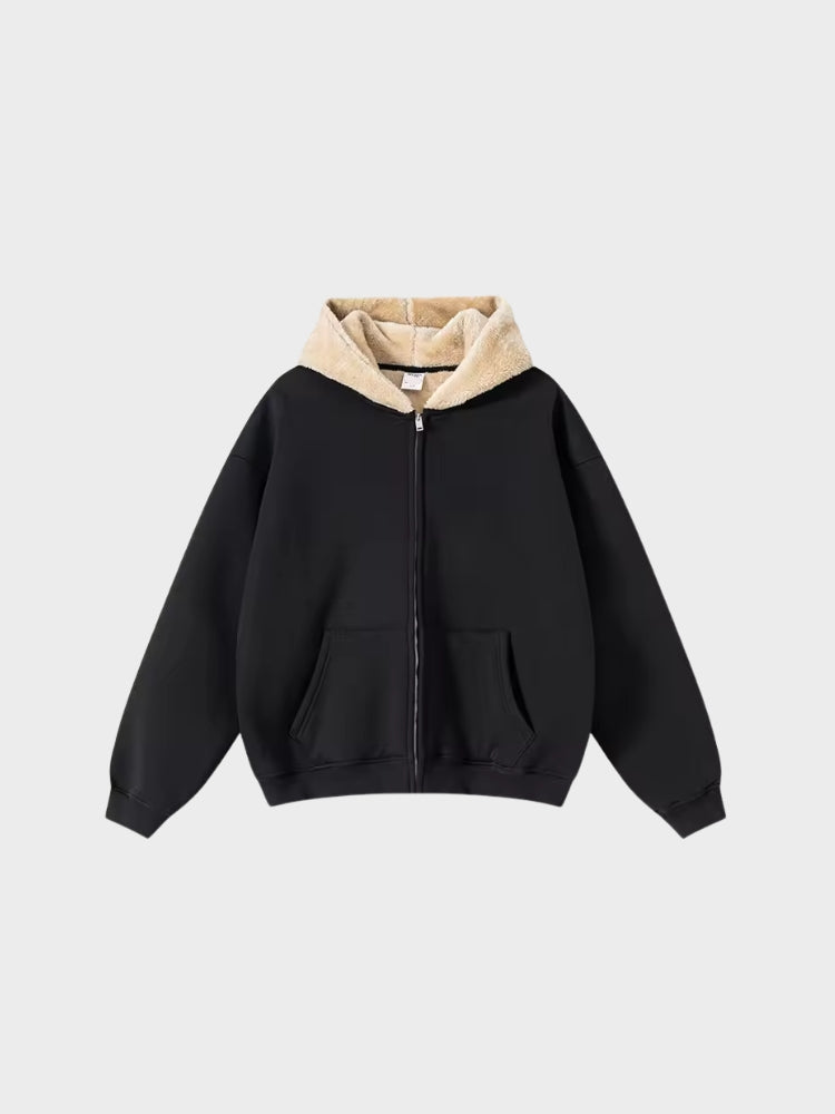 Revelse™ Full-Zip Fleece Hoodie Loose Fit