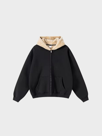 Revelse™ Full-Zip Fleece Hoodie Loose Fit