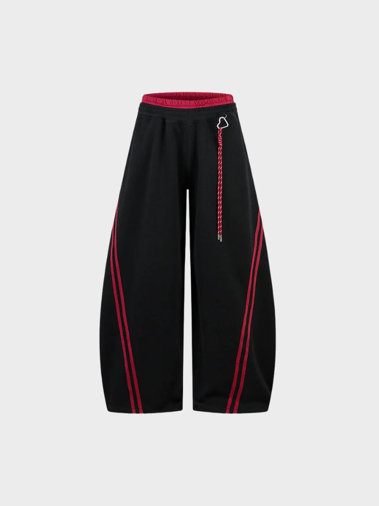 Revelse™ Cotton Blend Balloon-Leg Joggers with Contrast Waistband