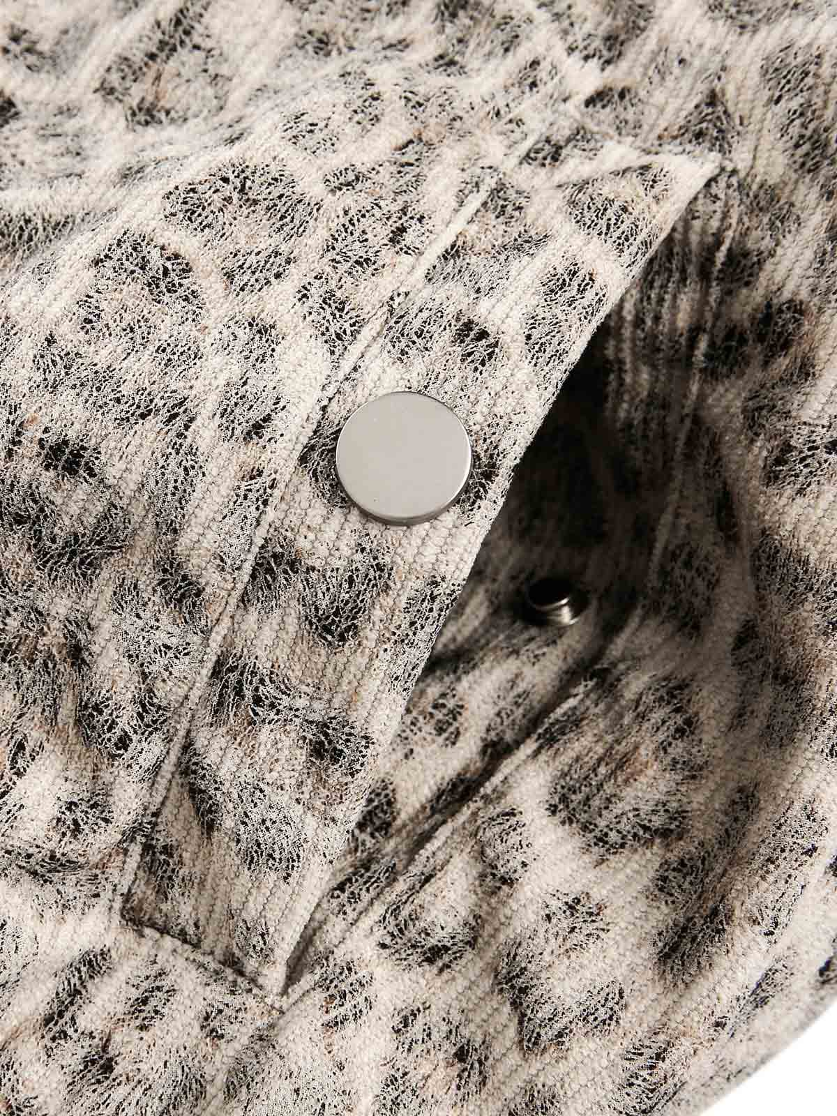 Revelse™ Cheetah Print Hooded Jacket with Faux Mink Fur Trim