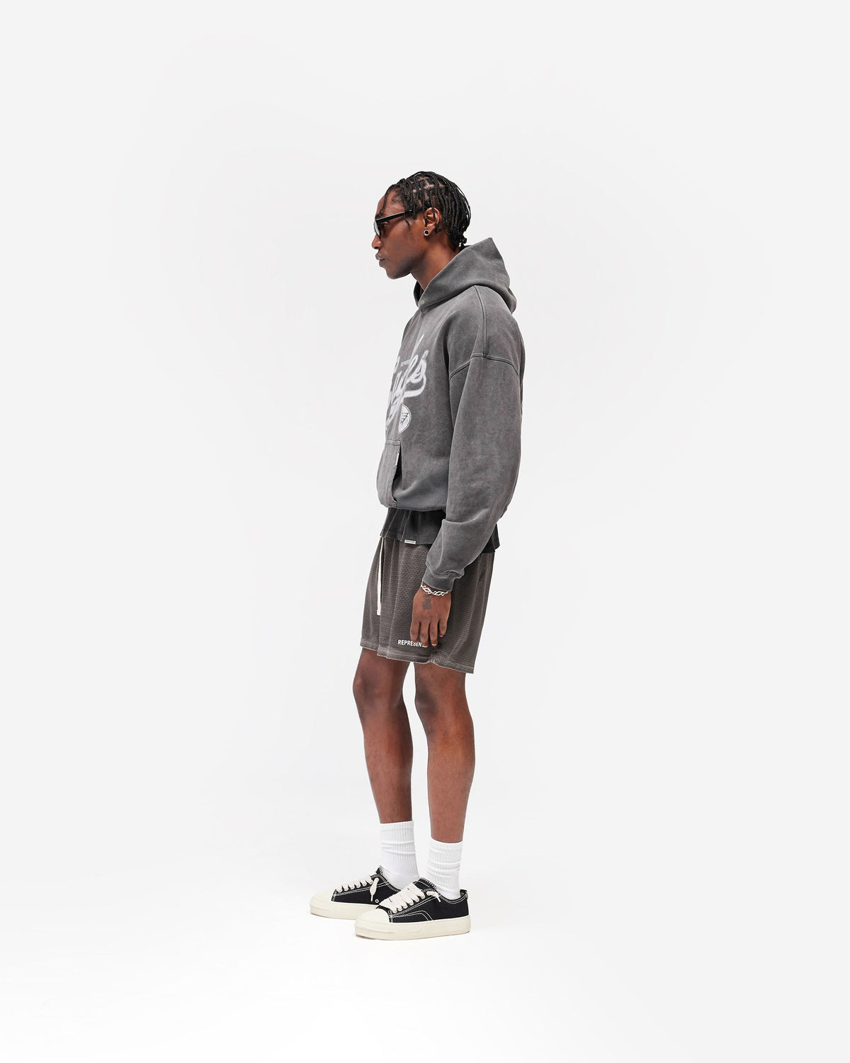 Revelse™ Vintage Grey Philadelphia Eagles Graphic Hoodie