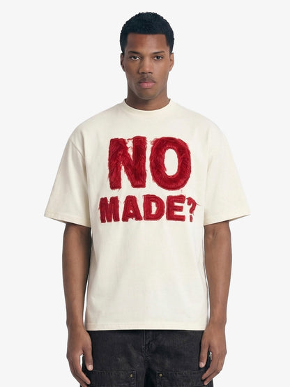 Revelse™ Retro Embroidered Patch Heavy Cotton T-Shirt