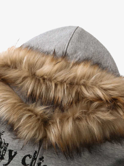 Revelse™ Graphic Print Hooded Jacket for Men