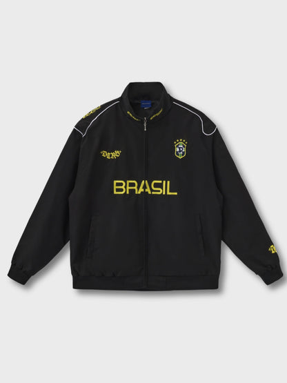Football Track Jacket With Embroidered Number 9