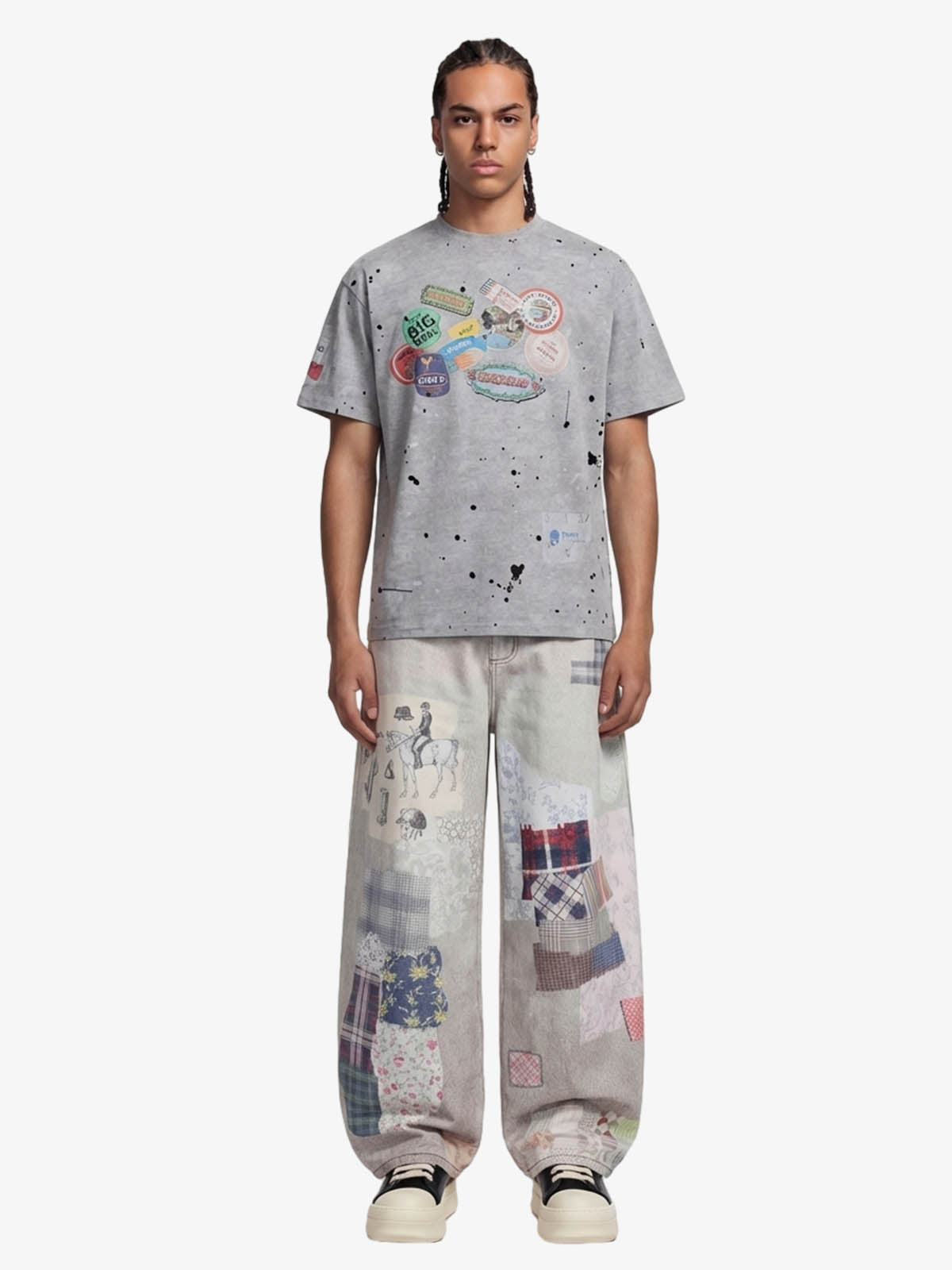 Revelse™ Retro Ink Splash Graphic T-Shirt