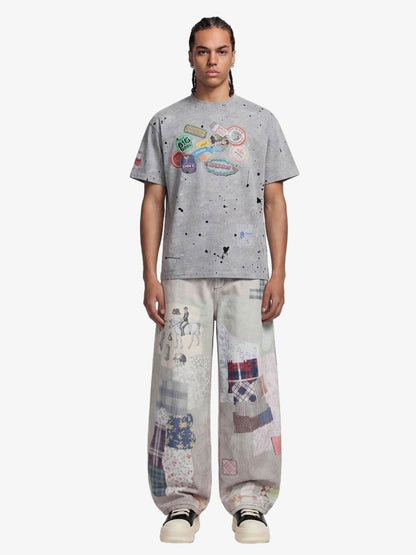 Revelse™ Retro Ink Splash Graphic T-Shirt