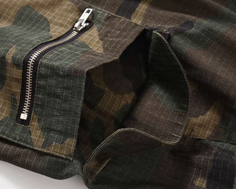 Revelse™ Men's Camo Cargo Shorts Streetwear Utility Style