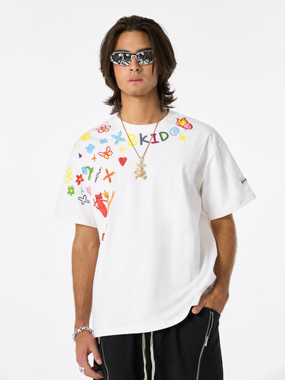 Revelse™ Retro Hand-Painted Graffiti Art T-Shirt