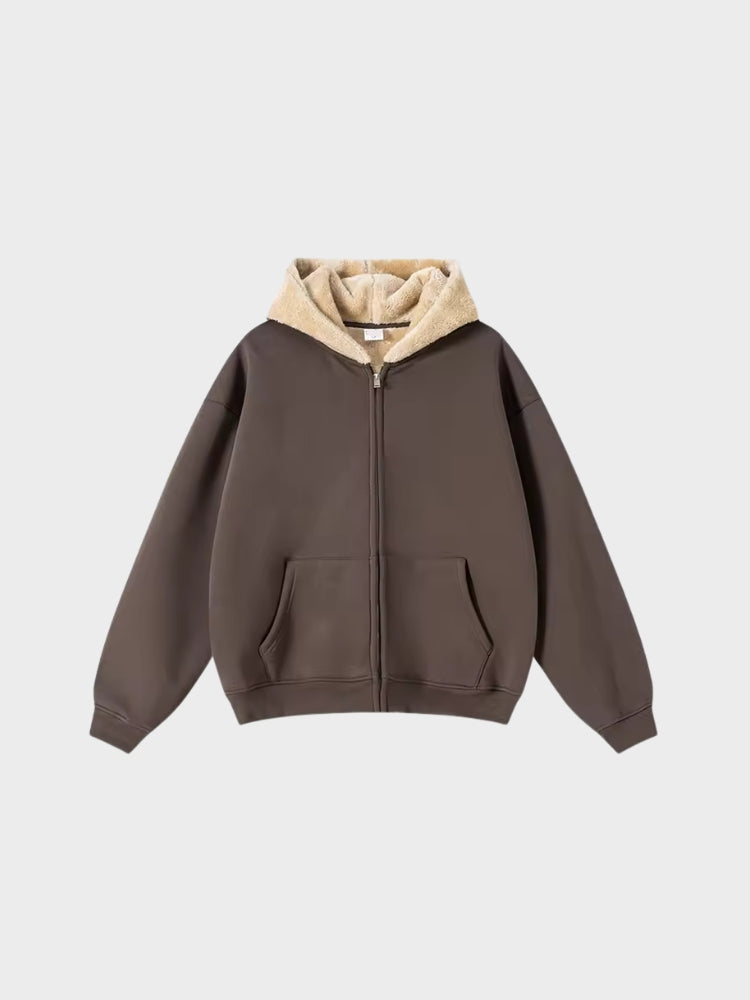 Revelse™ Full-Zip Fleece Hoodie Loose Fit