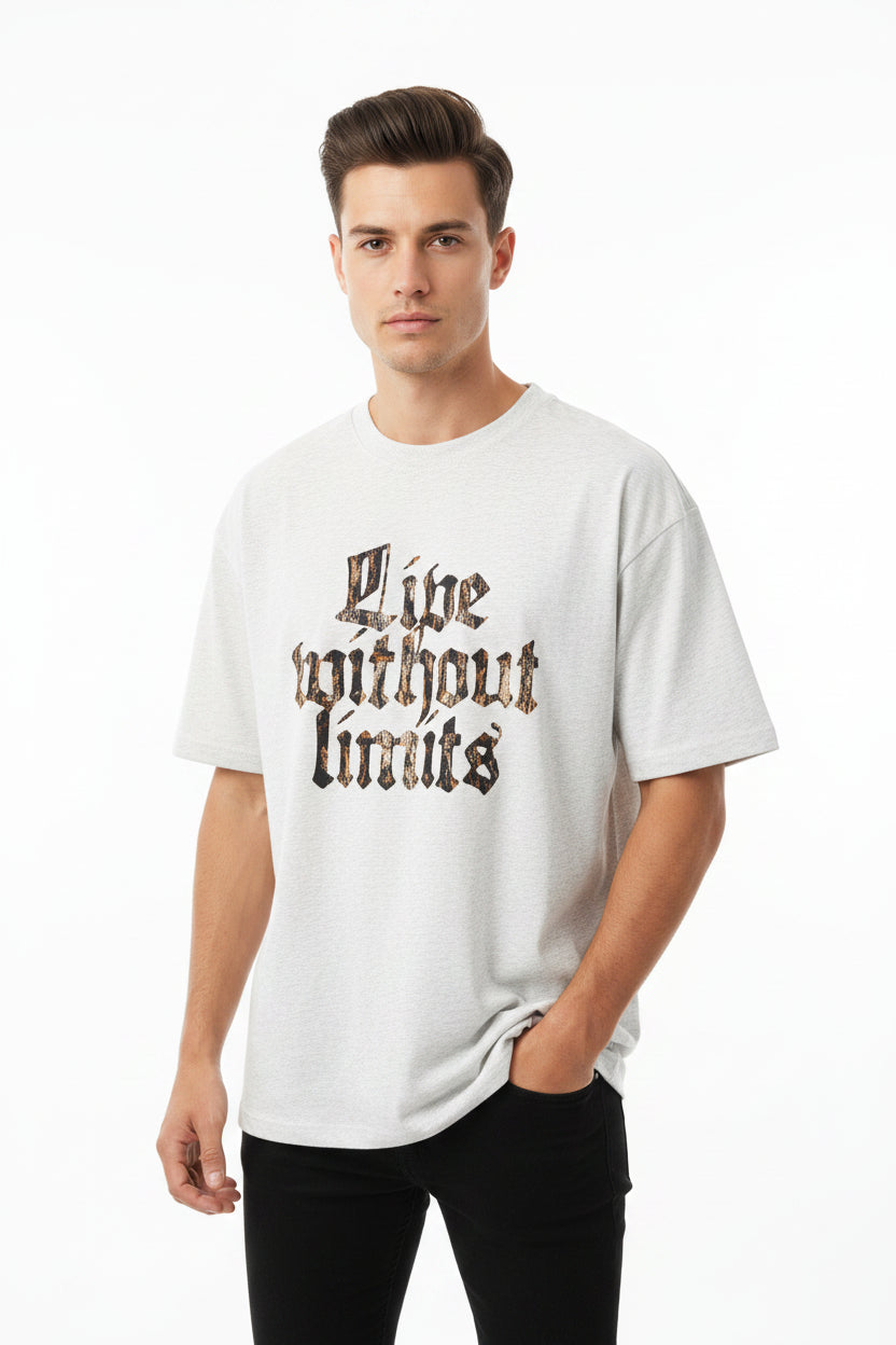 Revelse™ Oversized Cotton Camo Graphic T-Shirt