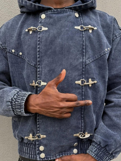 Revelse™ Cotton Denim Toggle Jacket